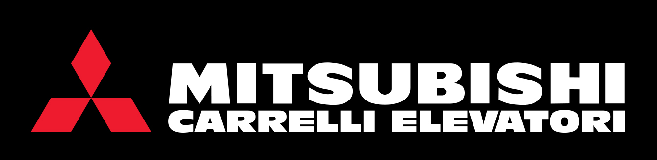 logo mitsubishi carrelli elevatori bologna bianco-nero